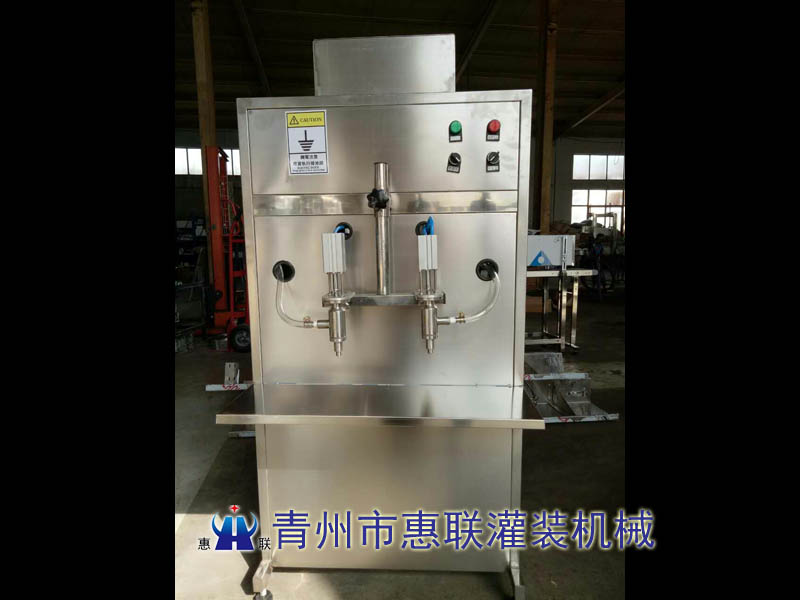 雙頭半自動食用油灌裝機